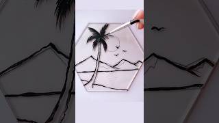 glass painting art painting shorts [upl. by Ahsined]