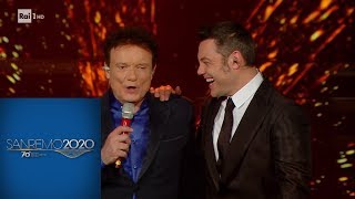 Sanremo 2020  Il duetto di Massimo Ranieri e Tiziano Ferro [upl. by Ennaillek]