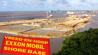 Vreed en Hoop SHORE BASE EXXON MOBIL Best and Crane Tour [upl. by Enilram]