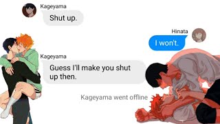 SpiCyTenSiOn  Kagehina  Haikyuu Texts JION [upl. by Oconnor]