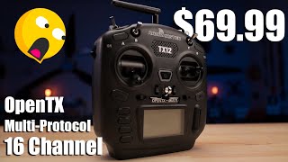 Radiomaster Tx12 Small AFFORDABLE 16 Channel OpenTX MultiProtocol Transmitter REVIEW [upl. by Kerge]