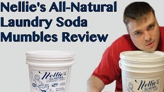 Nellies AllNatural Laundry Soda  Mumbles Product Review [upl. by Atteynot]