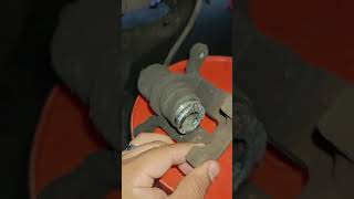 Wheres the back brake pad 🤷‍♂️ 🚙🔧 nissan brakefail brakecaliper broken [upl. by Aileon]