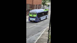 Seen at Clydebank centre are First Glasgow AD E300 67725 amp AD E200EV 64159 June 2024 [upl. by Symer]