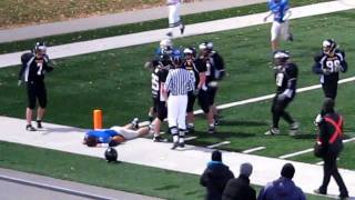 Chevalier Bowl II Knights vs Silverhawks Monster Quarterback Hit [upl. by Cynera]