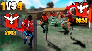 É ISSO QUE UM JOGADOR VETERANO FAZ COM UMA SQUAD DE MESTRE NUTELLA FREE FIRE MOBILE [upl. by Tiffa718]