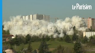 Spectaculaire démolition d’une barre HLM des Minguettes près de Lyon [upl. by Savitt798]