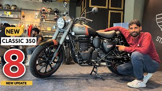 2024 Royal Enfield Classic 350 Walkaround  Gets New Features Colours amp More  BikeWale [upl. by Enoid354]