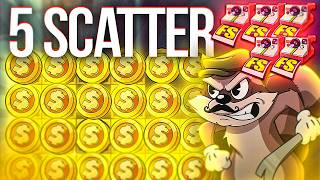 SUPER RARE 5 SCATTER LE BANDIT BONUS INSANE LUCK [upl. by Yud]