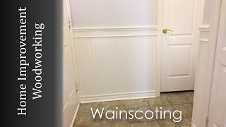 Wainscoting Panel Installation  Finish Carpentry Howto [upl. by Marigold]