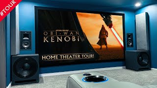 AMAZING 744 Home Theater Tour 2022  Klipsch THX amp DUAL 18quot SUBS PSA EV1813 DOLBY ATMOS [upl. by Ydasahc819]