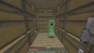 Creeper blows up kids torch chests [upl. by Ynnam]