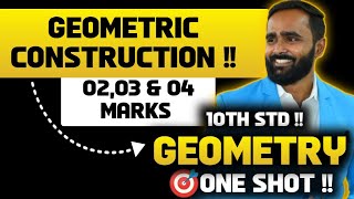 10th STD GEOMETRY4Geometric ConstructionsONE SHOTPRADEEP GIRI SIRBOARD EXAM 2024 [upl. by Airalednac562]