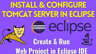 Install amp Configure Apache Tomcat 10 in Eclipse IDE 2022  Configure Tomcat Web Server in Eclipse [upl. by Nekcerb]