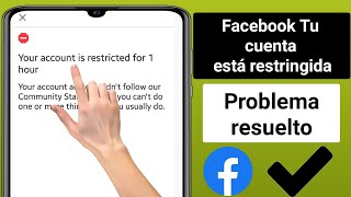 Cómo arreglar su cuenta de Facebook restringida por un problema de 1 hora [upl. by Asirram]