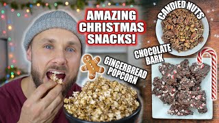 3 Easy Christmas SNACKS everyone will love 🎄 [upl. by Tacye]