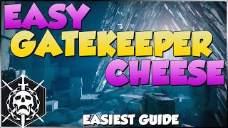 How To Complete the GATEKEEPER CHALLENGE in Master VoG Gatekeeper Cheese [upl. by Olocin]