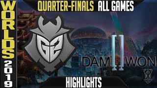 G2 vs DWG Highlights ALL GAMES  Worlds 2019 Quarterfinals  G2 Esports vs Damwon Gaming [upl. by Zsa]