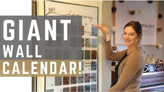 How I Plan and Schedule my Life  DIY Wall Calendar [upl. by Leeann]