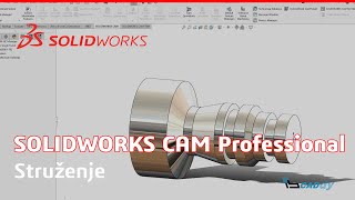 Struženje  SOLIDWORKS CAM Professional [upl. by Alithea]