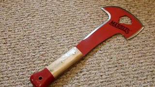 Marbles Outdoors firefighters survival axe  budget shtf  bushcraft gear [upl. by Hodgson955]