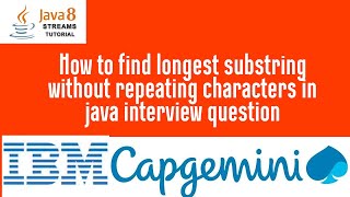 longest substring without repeating characters in java [upl. by Rivkah351]