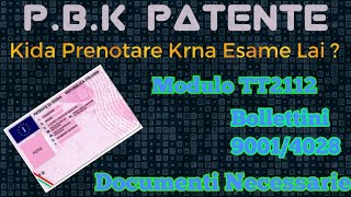 Come Compilare Modulo TT2112 Esame Lai  Bollettini  Documenti Kede Kede Chahide Patente B lai [upl. by Emorej571]