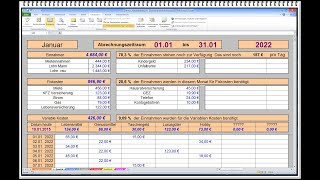 Haushaltsbuch mit Jahresübersicht für den Computer [upl. by Anselmo]