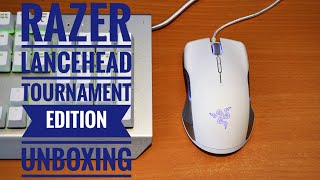 Razer Lancehead Tournament Edition Mercury White Unboxing [upl. by Ynoble]