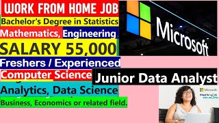 Data Analytics Internship Opportunity  WORK FROM HOME 2023  MICROSOFT IS HIRING FRESHERS [upl. by Rosie]