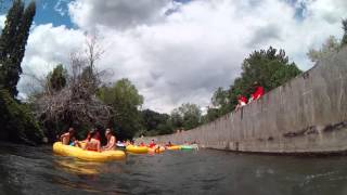 GpPro Tubing the Portneuf River Rapids In Lava Hot Springs Idaho [upl. by Llabmik]