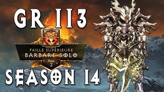 GR113 Rank 2 Barbarian SSF  Diablo 3 Season 14 [upl. by Down299]