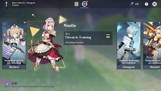 HANGOUT Genshin Impact Chivalric Training  Act 1 Noelle [upl. by Tlihcox]