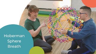 Mindful Breathing for Kids How to Use a Hoberman Sphere [upl. by Wendelin]