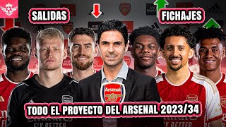 GRAN Proyecto del ARSENAL con todos sus FICHAJES y SALIDAS para el Próximo Mercado de 2024 [upl. by Anaidni]