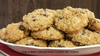 How to Make Oatmeal Raisin Cookies with Craisins [upl. by Yzzo780]