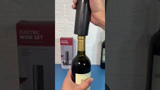 Electric Wine Aerator Dispenser OneTouch USB Rechargeable Automatic Bottle Breather Tap [upl. by Shirl]