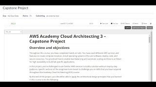 AWS Academy Cloud Architecting 3 – Capstone Project ACAv3ENUSLTI1382745 [upl. by Enaile]