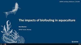 12  Impacts of biofouling in aquaculture [upl. by Haase]