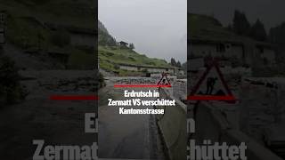 Leservideo zeigt Hochwasser und Erdrutsch in Zermatt VS 🇨🇭⛈ [upl. by Augusto580]