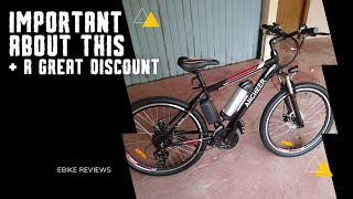 Important details about the ANCHEER 500W 26quot Electric Bike [upl. by Darrell]