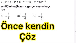 Üslü sayılar soru çözümü  tyt matematik soru çözümü [upl. by Noraha]