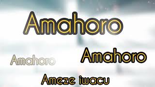 Amahoro official lyrics by nyiranyamibwa Suzan [upl. by Rehpotisrhc]