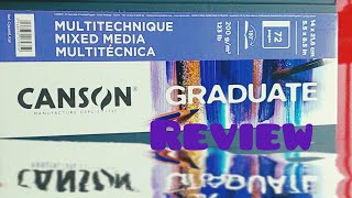 Canson graduate mix media review 💕 [upl. by Burchett]