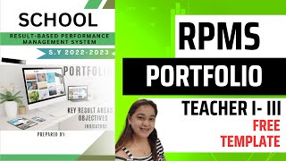 RPMS PORTFOLIO 2023 FOR TEACHER IIII Free Template [upl. by Tracee]