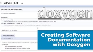 How to Create HTML and PDF Software Documentation Using Doxygen [upl. by Haraf154]