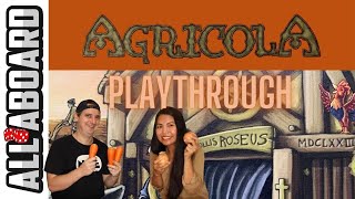 AGRICOLA  Board Game  2Player Playthrough  Farming in the Middle Ages [upl. by Muldon]