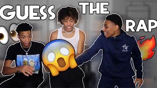 GUESS THE RAP OR GET SLAPPED😱🔥 EXTREMELY LIT [upl. by Oemor]