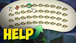 Selling Off the Entire Stringfish Population for 570000 in Animal Crossing New Horizons [upl. by Kaile]