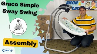 Graco Simple Sway Swing Assembly  Unboxing  Setup Abbington  Stratus How to put together [upl. by Leuqer]